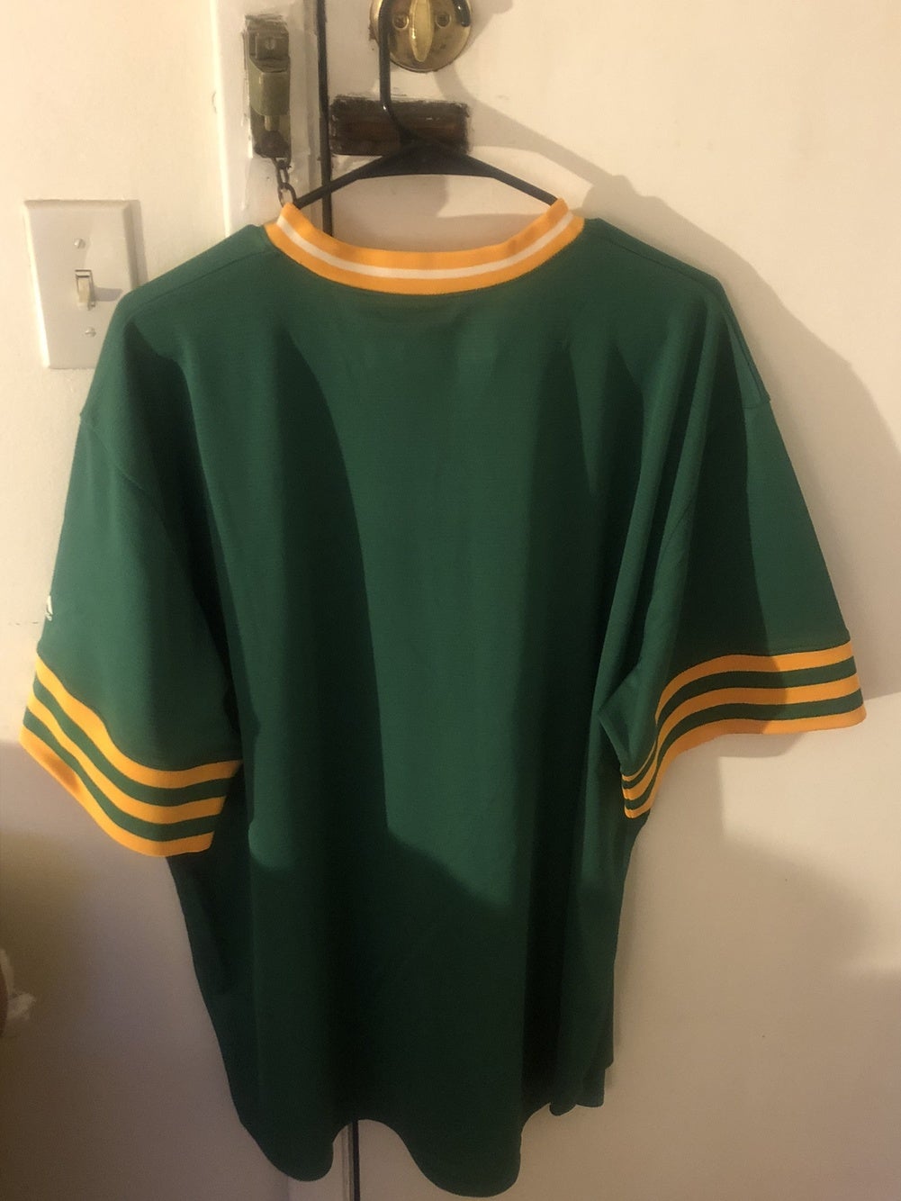 Majestic Oakland Athletics A’s Jersey Youth Medium Green Little League  Pullover