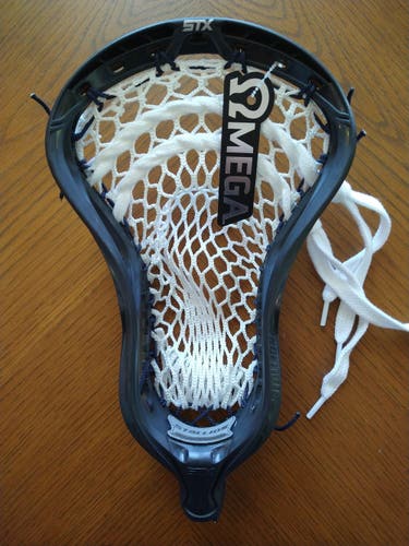 New Black attack/midfield STX (strung with ECD Hero 2.0 semisoft mesh) Stallion Omega Head