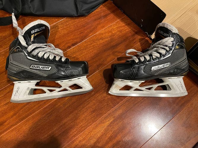 Used Bauer Regular Width Size 2 Supreme S27 Hockey Goalie Skates