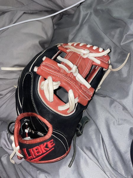 Red High School/College Infield 11.5" Pro series Baseball Glove