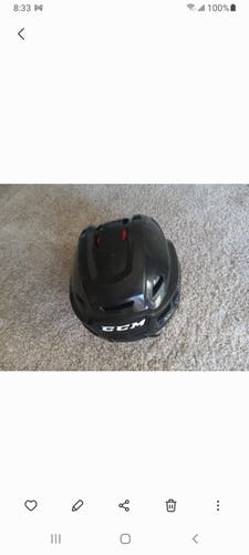 Black Used Medium CCM Resistance 300 Helmet Pro Stock