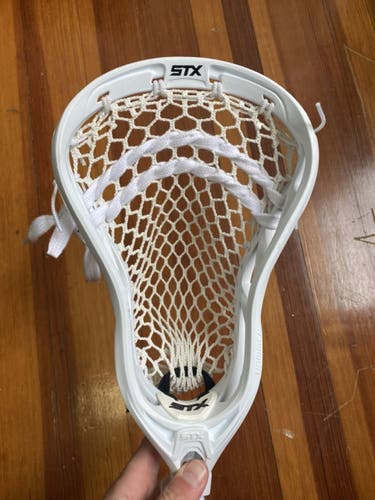 White Head Used Defense STX Strung Hammer