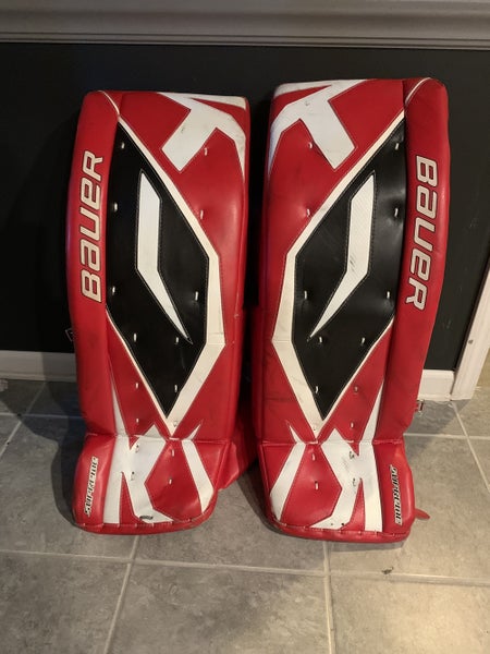 Bauer Supreme one100 hockey goalie leg pads