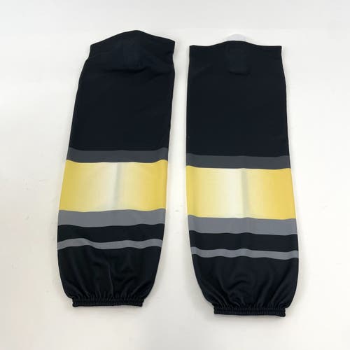 Used Once K1 Black, Yellow, and Grey Socks | Adult Large