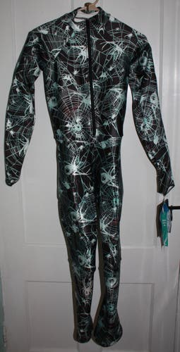 *NEW* Spyder Adult Medium GS suit *Padded ski race* Women's Men's Black with web *NEW OLD STOCK*