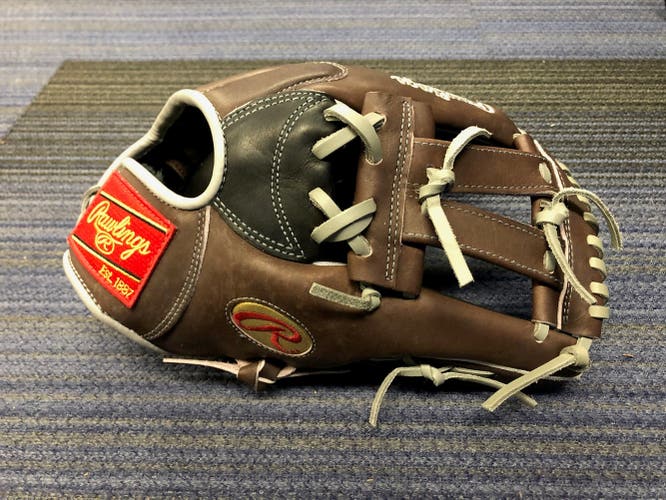 Mocha/Black Baseball Glove New Adult Rawlings Right Hand Throw 12.25"