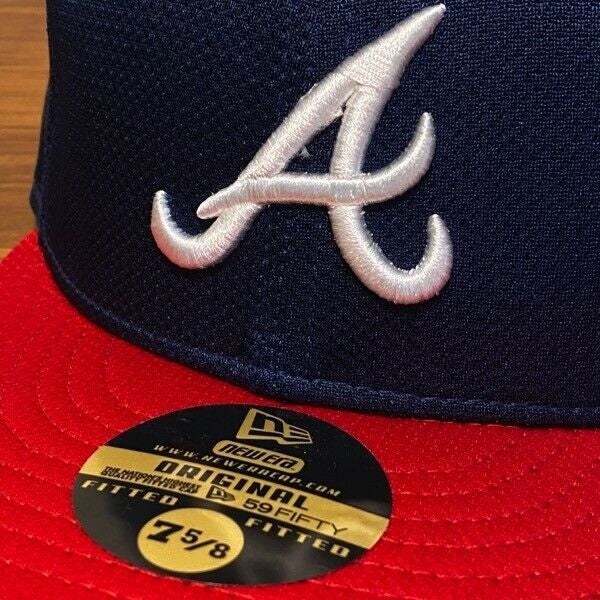 Vintage Atlanta Braves New Era Cooperstown Collection 59FIFTY Fitted Hat  Size 7