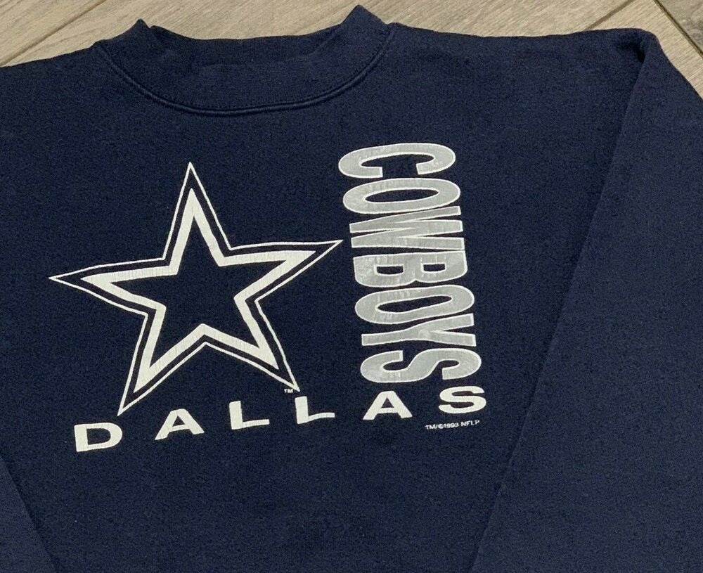 Vintage 90s Dallas Cowboys Crewneck Sweatshirt Size Youth -   Israel