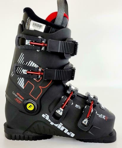 $400 Alpina XTR Discovery C4 Dry Black Red Ski Boots Mondo 24 Mens 5 Womens 6.5