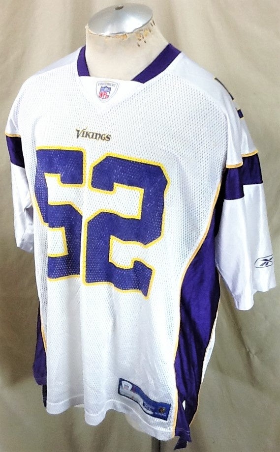 Reebok NFL Equipment Minnesota Vikings #52 Chad Greenway Purple Replica  Football Jersey