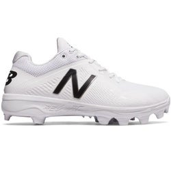 New Balance 4040v4 White Molded Cleats size 11