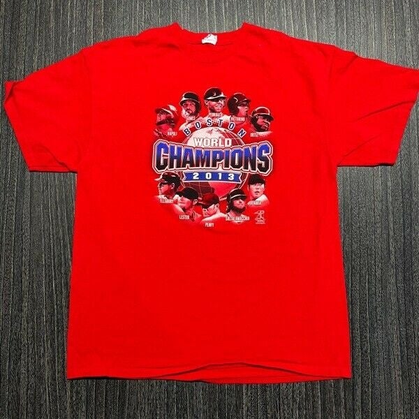 Boston Red Sox 2013 World Series Champions Shirt Tie Dye MLB Baseball Mens  SMALL