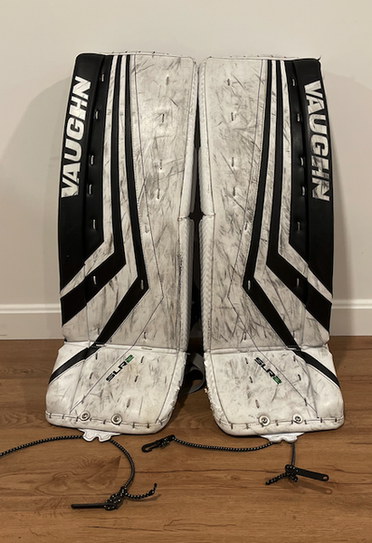 Vaughn Ventus SLR2 Goalie Leg Pads 30+2" Intermediate White/Black