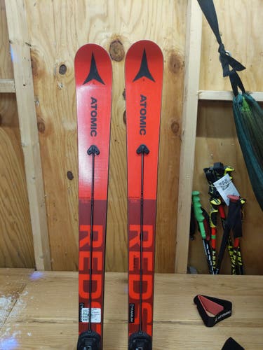 Skis Used 2021 Atomic Racing Redster FIS GS With Bindings Max Din 16