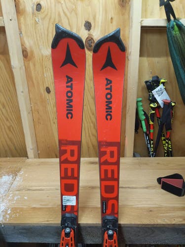 Skis Used 2021 Atomic Racing Redster FIS SL With Bindings Max Din 16
