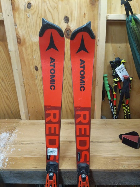 Skis Used 2021 Atomic Racing Redster FIS SL With Bindings Max Din 16