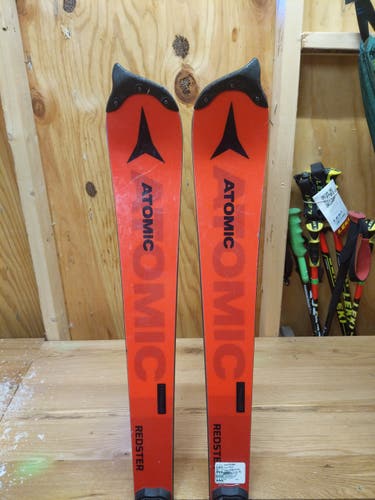 Skis Used 2021 Atomic Racing Redster FIS SL With Bindings Max Din 16