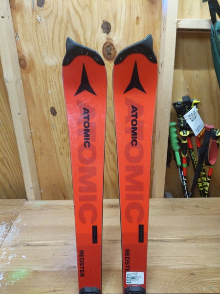 Skis Used 2021 Atomic Racing Redster FIS SL With Bindings Max Din 16