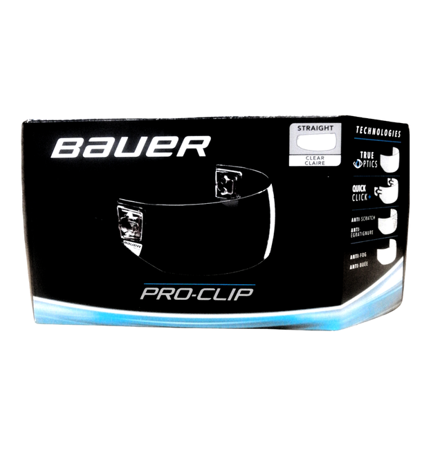 New Senior Bauer Pro Clip Visor with hardware