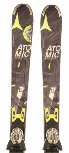 Used 2014 Atomic Nomad Smoke Ti Yellow Demo Ski with Bindings Size 157 (Option 211483)