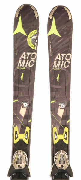 Used 2014 Atomic Nomad Smoke Ti Yellow Demo Ski with Bindings Size 157 (Option 211483)