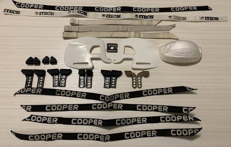 Goalie combo assorted parts Cooper SK 2000 and Itech GMF50 parts - Vintage Cooper Canada