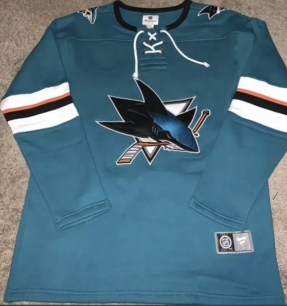 Fanatics NHL San Jose Sharks Jersey Long Sleeve String Size Large