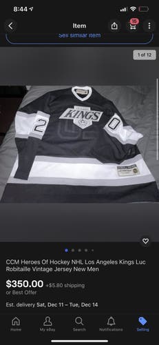 Official NHL Vintage Hockey LA Kings Robitaille Jersey New Tags