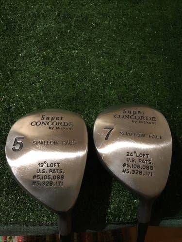 Nickent Ladies Super Concorde Shallow Face Woods Set (5 & 7 Woods) Graphite
