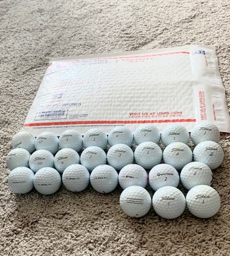 18 Used Titleist Pro V1 / Pro V1x Golf Balls