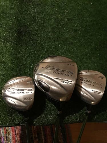 King Cobra F/Speed Woods Set (Driver, 3W, 5W) Regular Graphite Shafts