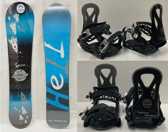 JR KIDS "SPACE" ALL-MOUNTAIN SNOWBOARD 130CM +ALTITUDE JR RIPPER BINDINGS 3-6