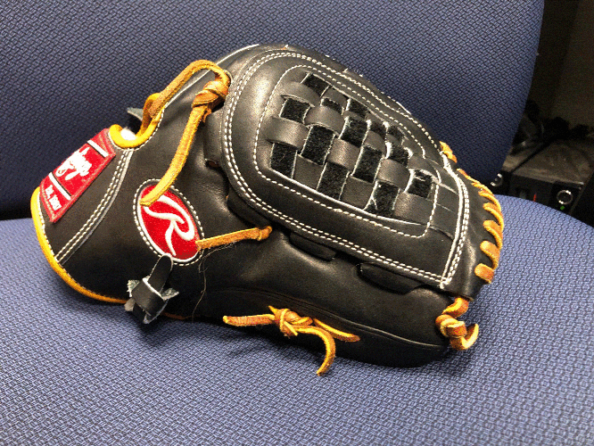 Black Baseball Glove New Adult Rawlings Right Hand Throw Pitcher's Pro Preferred 12.25"