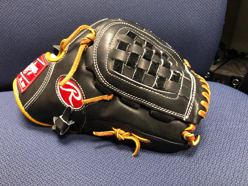 Black Baseball Glove New Adult Rawlings Right Hand Throw Pitcher's Pro Preferred 12.25"