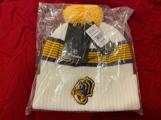 NHL Nashville Predators Fanatics Branded 2020 Winter Classic Flex & Classic Cuffed Pom Knit Hat