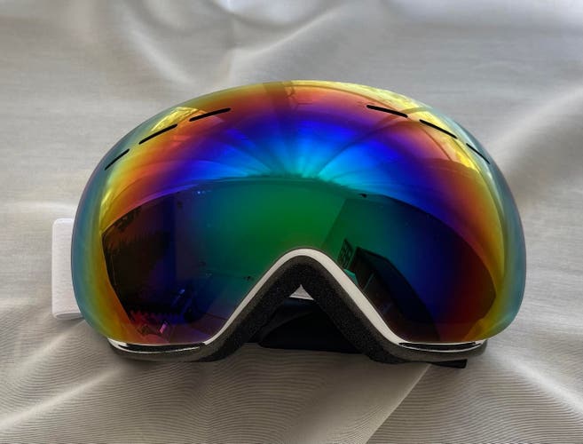 White Anti-Fog Ski Goggles New Unisex