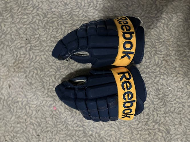 Blue Senior Reebok Gloves