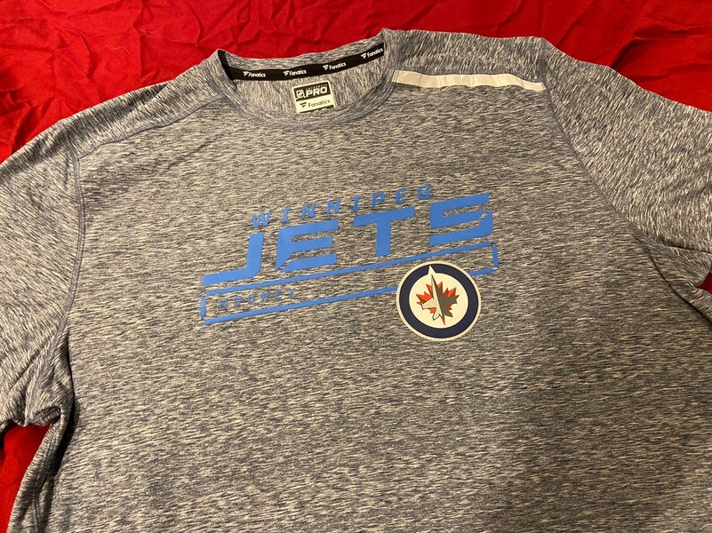 NHL Winnipeg Jets Fanatics Authentic Pro Gray Size 3XL T-Shirt * NEW NWOT