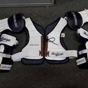 Lightweight Vintage Reproduction Shoulder Pads Senior Large with Matching Medium Elbow Pads