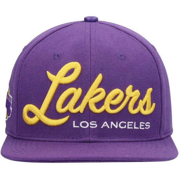 Pro Standard Los Angeles Lakers Classic Snapback Hat (Yellow/Purple)