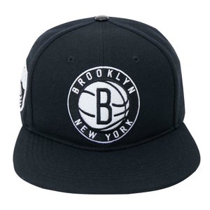 Brooklyn Nets Pro Standard NBA Snapback Hat Flat Brim Adjustable Black Cap