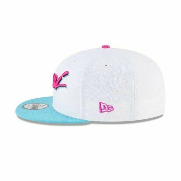 New Era Miami Heat Pink Vice Edition 9Fifty Snapback Cap