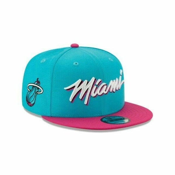 Miami Heat Vice New Era 9FIFTY NBA Earned Edition Snapback Cap South Beach  Hat