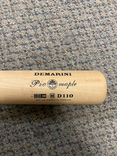 Bat Used BBCOR Certified 2019 DeMarini Wood Composite D110 Pro Maple (-3) 29 oz 32"
