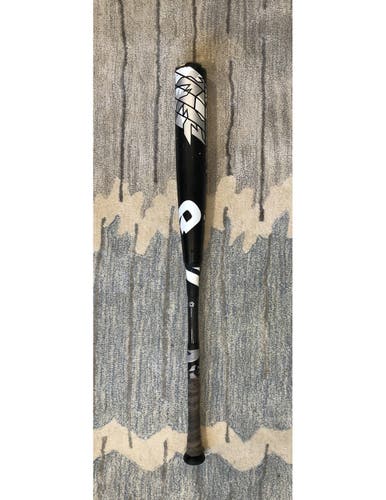 CUSTOM DeMarini Alloy Voodoo Raw 2016 (black/white) Used BBCOR Certified Bat (-3) 29.5 oz 32.5"