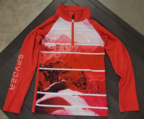 Girls Small Spyder 1/4 Quarter Zip Base Layer