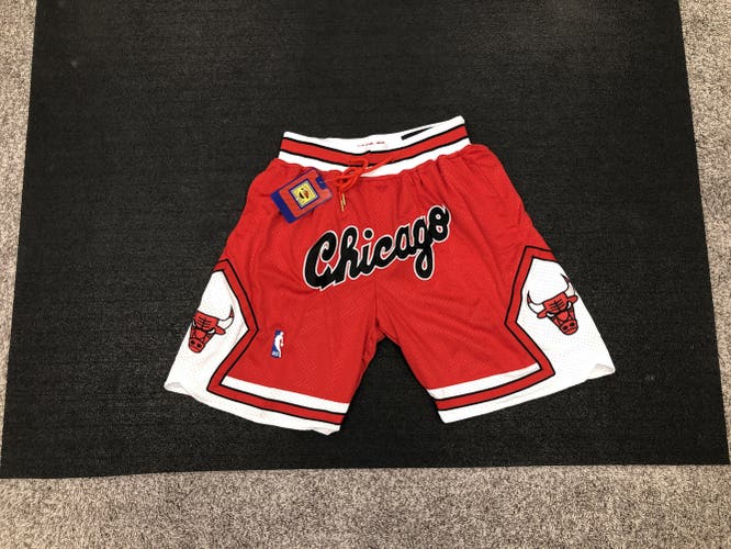 Replica Just Don Retro Throwback Chicago Bulls Vintage Adult Basketball Shorts BNIB w/ Tags - Medium