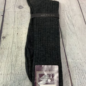 Nordstrom Men’s Dress Socks Classic Design Size 13-15 Charcoal New With Tags