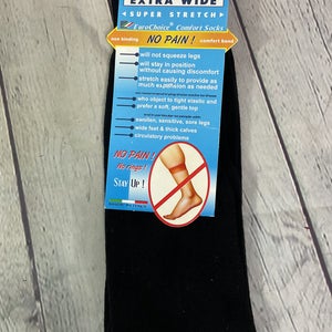 Eurochoice Unisex No Elastic Comfort Socks Non-Binding Extra Wide Size XL New