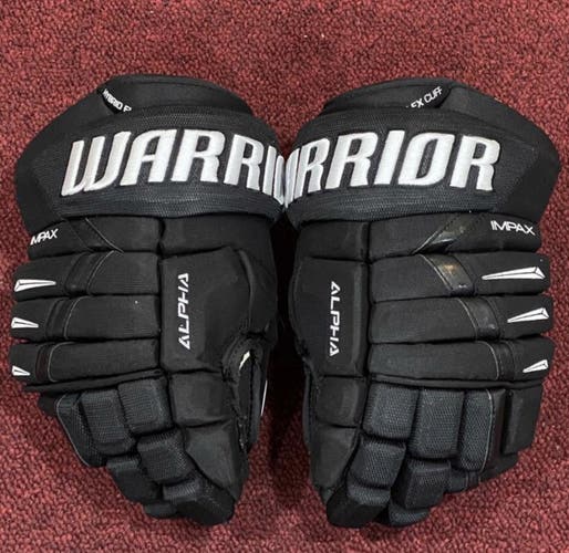 Warrior Alpha DX Pro 14" Gloves Black like new